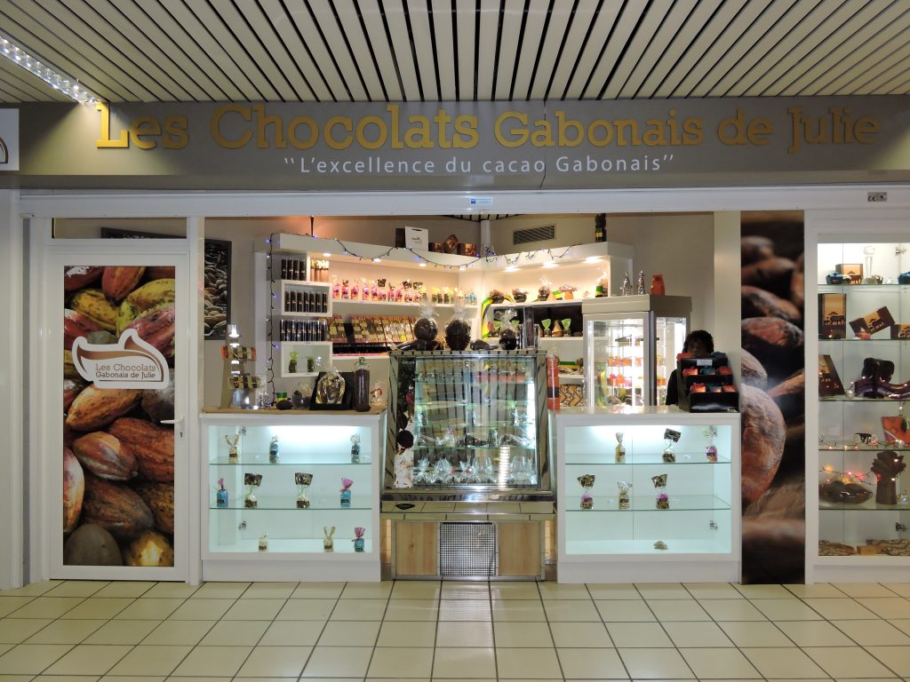 Julie's Gabonese chocolates shop